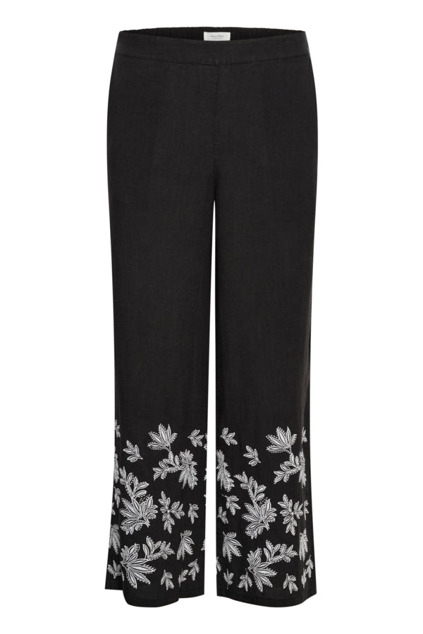 GETIKA EMBROIDERED LINEN PANTS - PART TWO