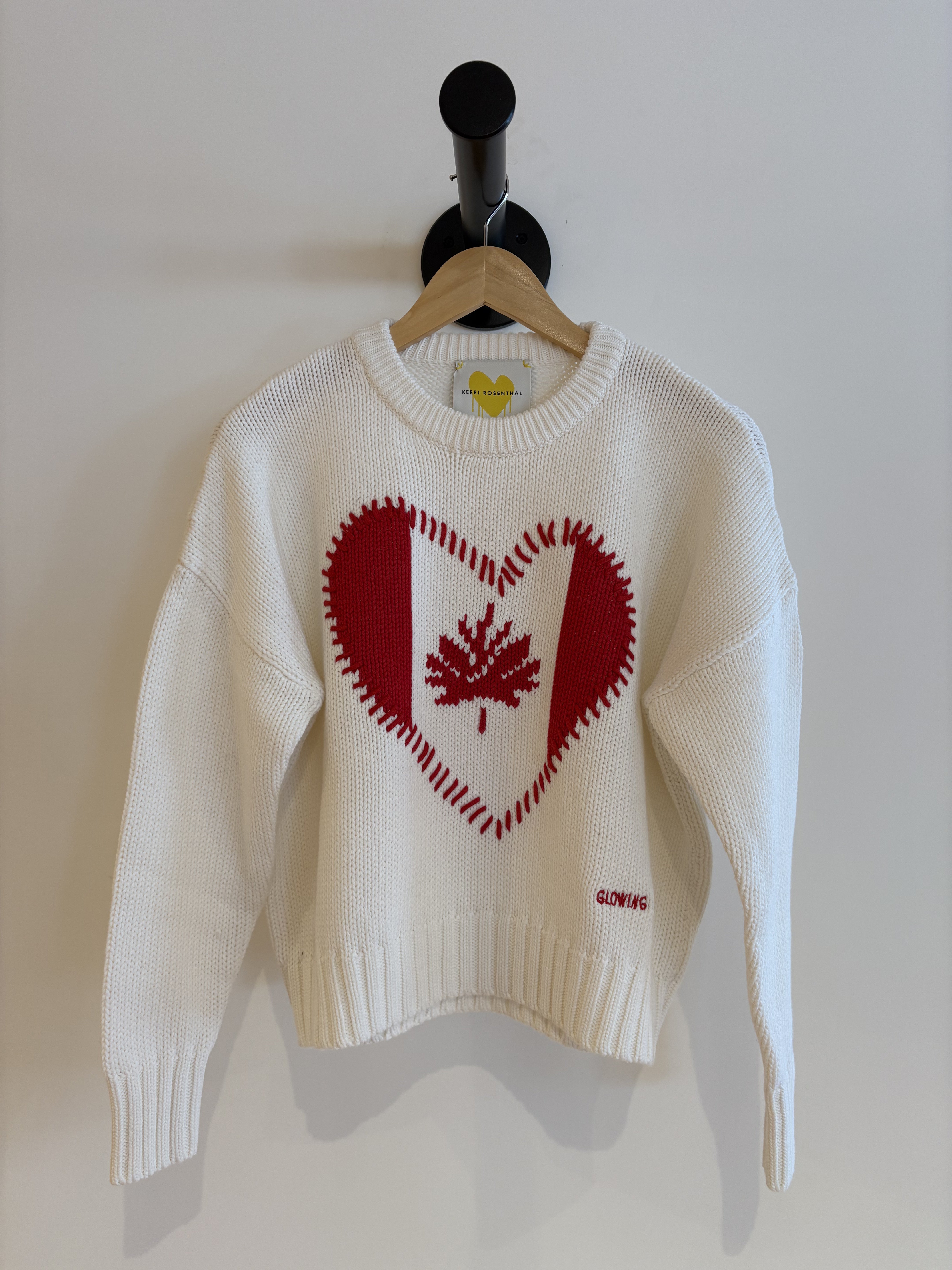 CANADIAN FLAG SWEATER - KERRI ROSENTHAL – Joelle's By Ally