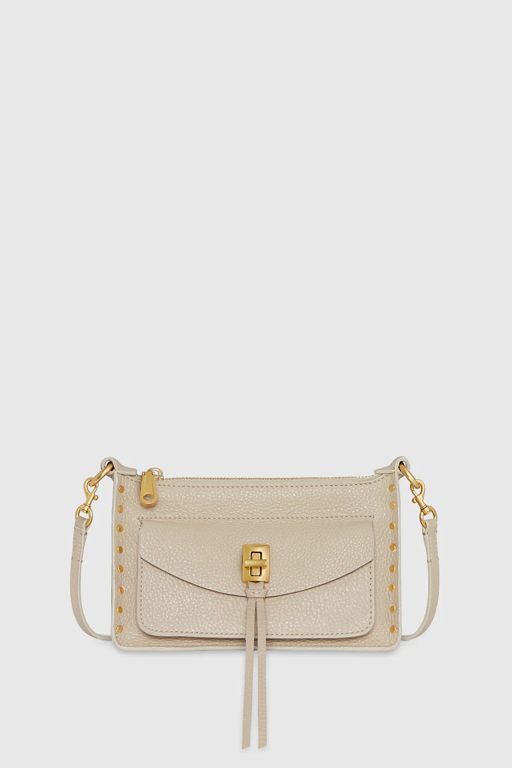 Rebecca minkoff pebbled leather zip crossbody hotsell
