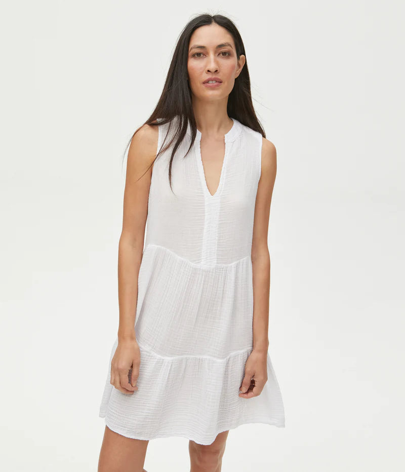 DAISY GAUZE DRESS (WHITE) MICHAEL STARS Joelle's/Jeff's