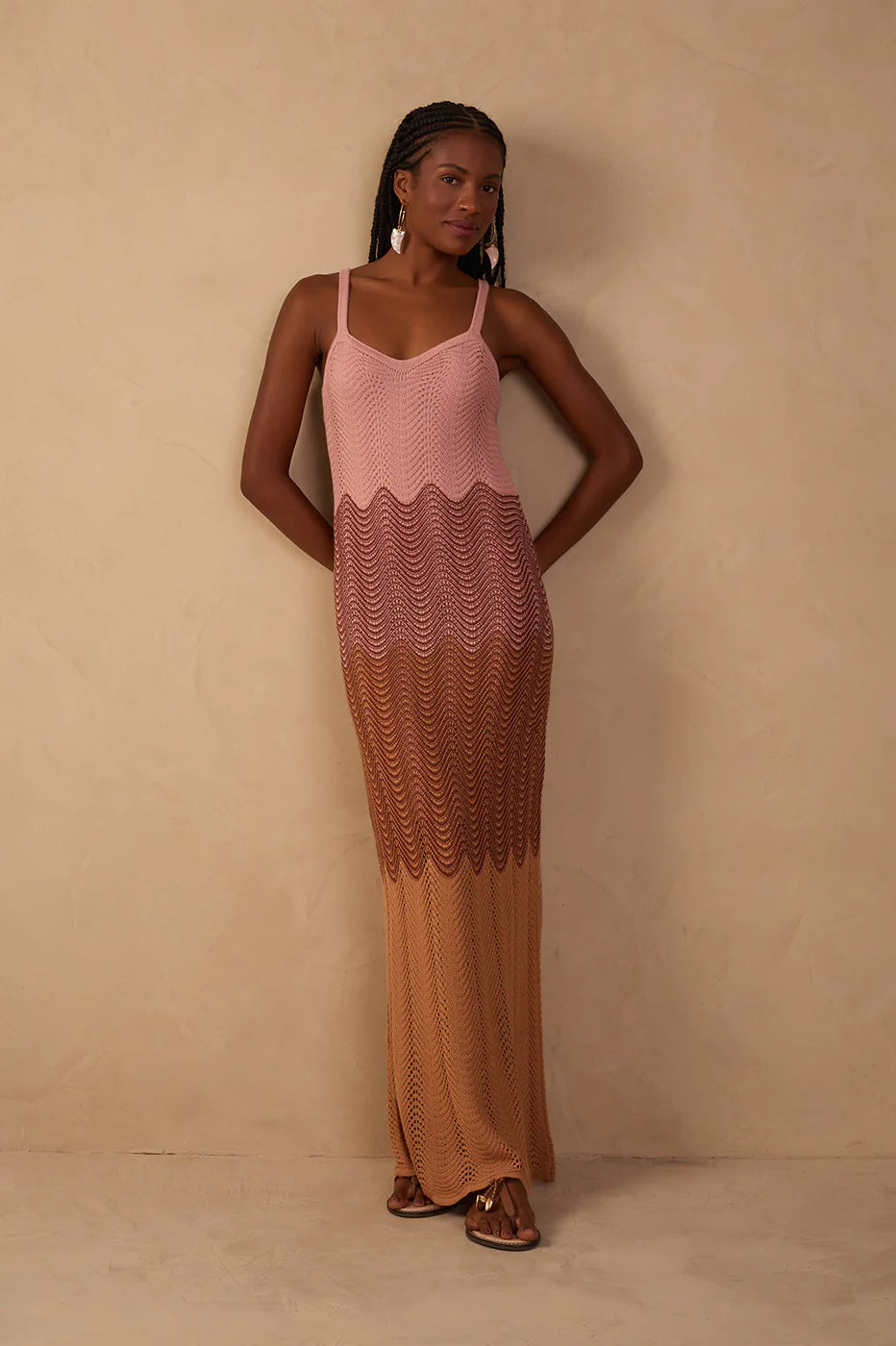 DUNES CROCHET MAXI DRESS (MULTI) - DRESS TO