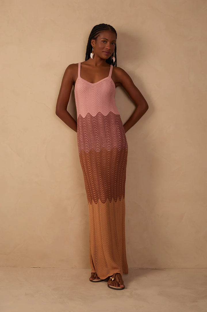 DUNES CROCHET MAXI DRESS (MULTI) - DRESS TO