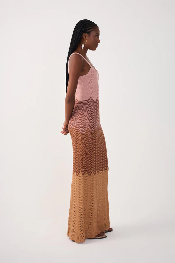 DUNES CROCHET MAXI DRESS (MULTI) - DRESS TO