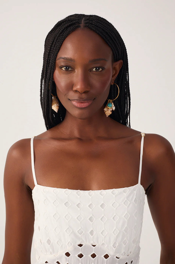 CUT-OUT EYELET MAXI DRESS (OFF-WHITE) - DRESS TO
