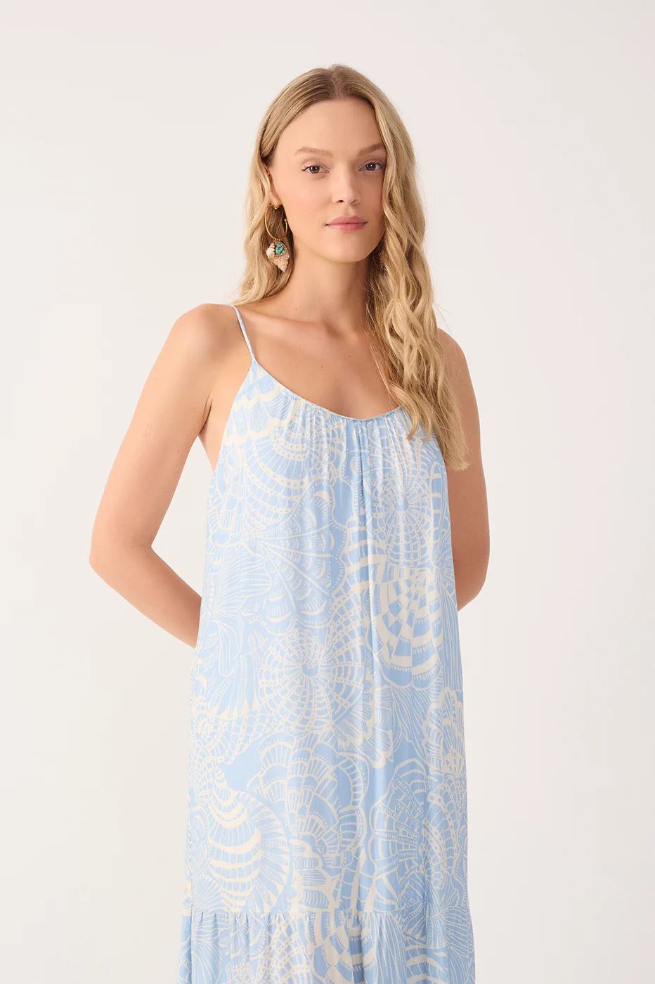 TIERED MAXI DRESS (OFF WHITE CRISTALINA) - DRESS TO