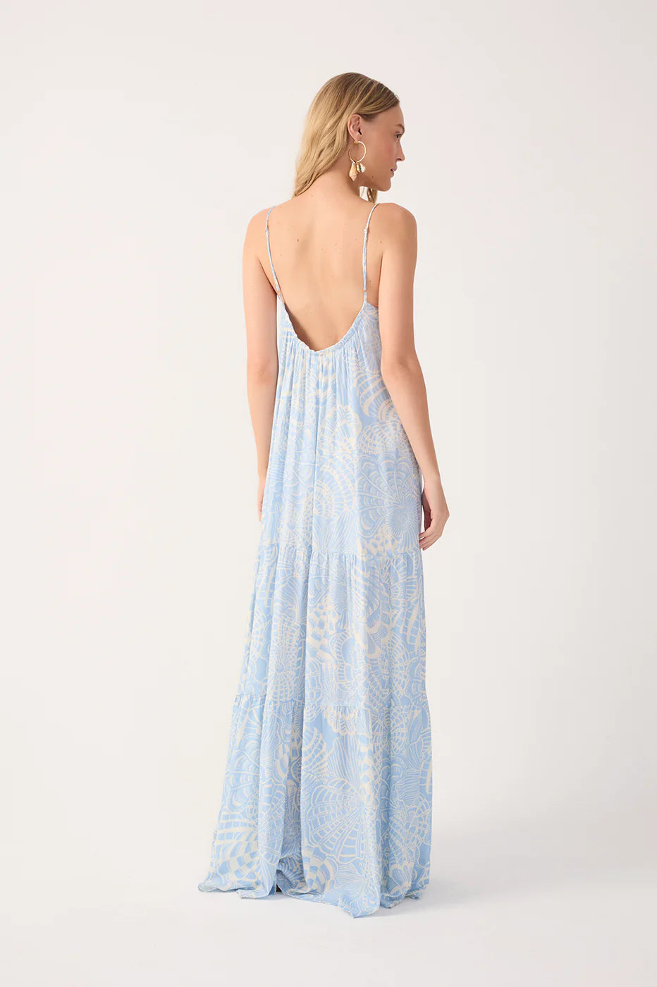 TIERED MAXI DRESS (OFF WHITE CRISTALINA) - DRESS TO