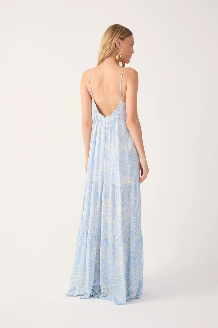 TIERED MAXI DRESS (OFF WHITE CRISTALINA) - DRESS TO