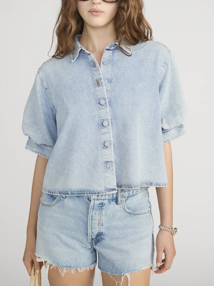 THE BILLOW SLEEVE SHIRT (PUFFIN) - FRAME
