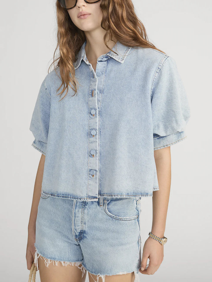 THE BILLOW SLEEVE SHIRT (PUFFIN) - FRAME