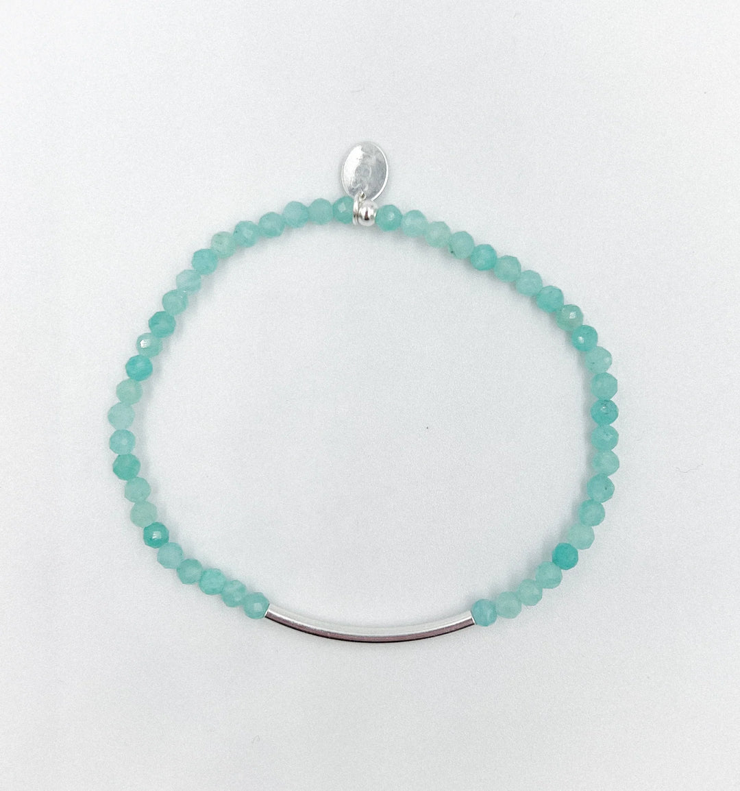 SUMMER SANDBAR BRACELET (SILVER AMAZONITE) - SASKIA DEVRIES
