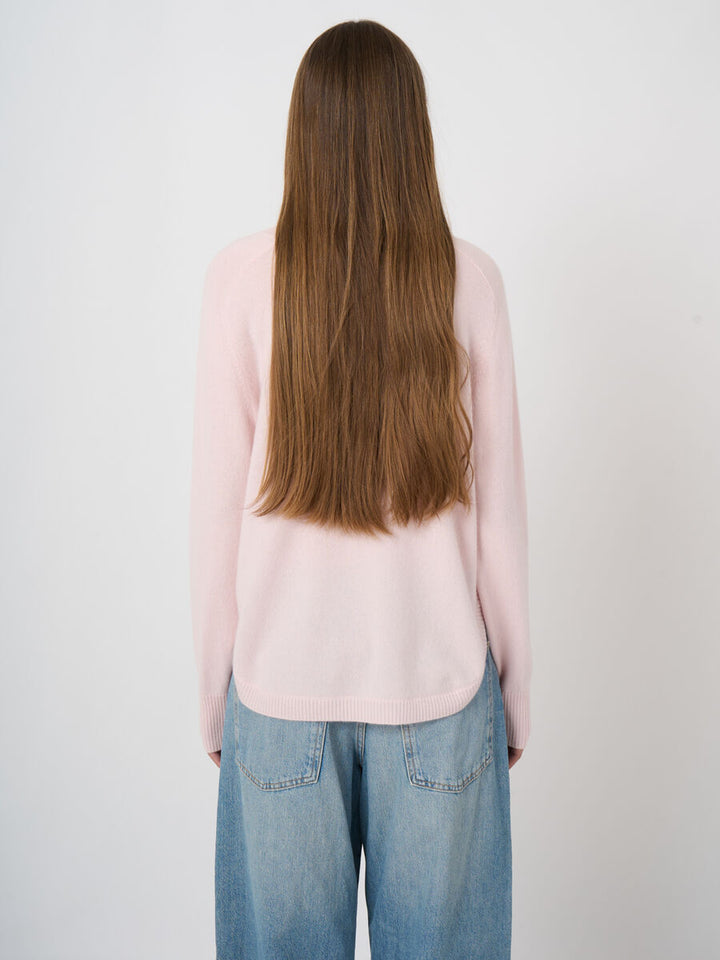 BOAT NECK CASHMERE SWEATER (FEATHER) - REPEAT
