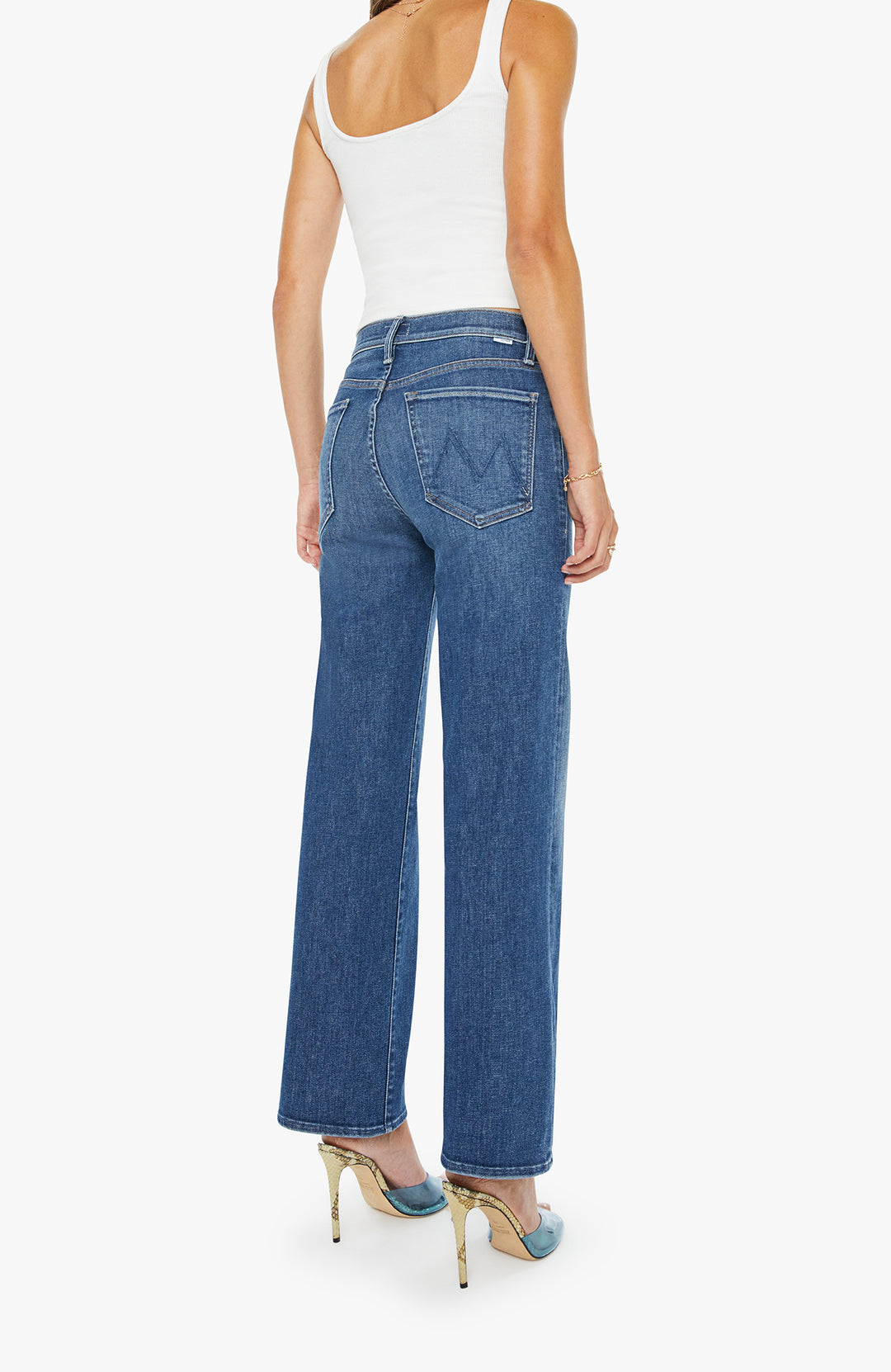 THE MID RISE RAMBLER ZIP ANKLE (CATCH MY DRIFT) - MOTHER