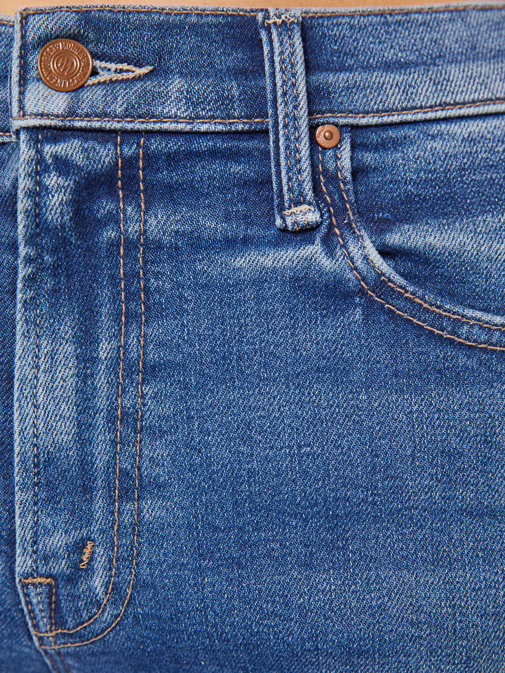 THE MID RISE RAMBLER ZIP ANKLE FRAY (DUGOUT DOOBIES) - MOTHER
