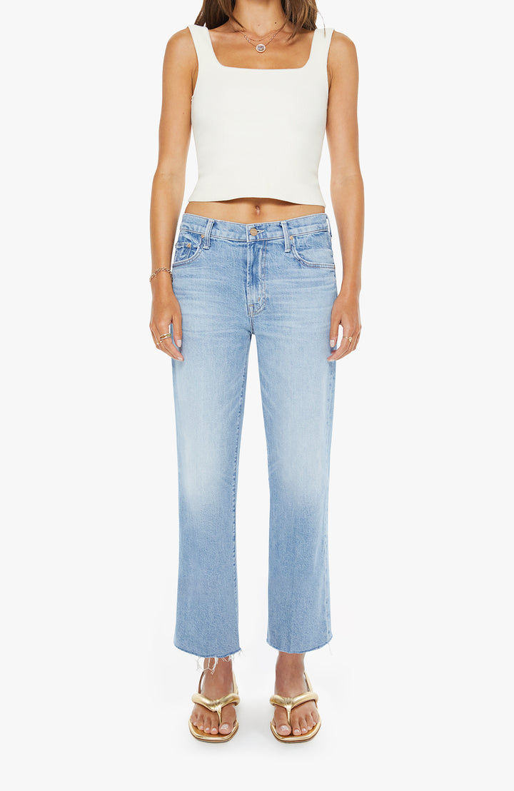 THE MID RISE RAMBLER ZIP ANKLE FRAY (COMEBACK KID) - MOTHER