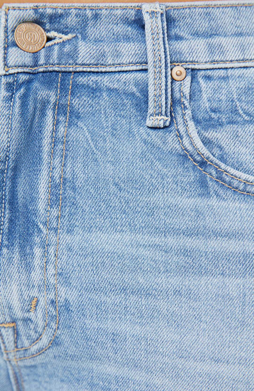 THE MID RISE RAMBLER ZIP ANKLE FRAY (COMEBACK KID) - MOTHER