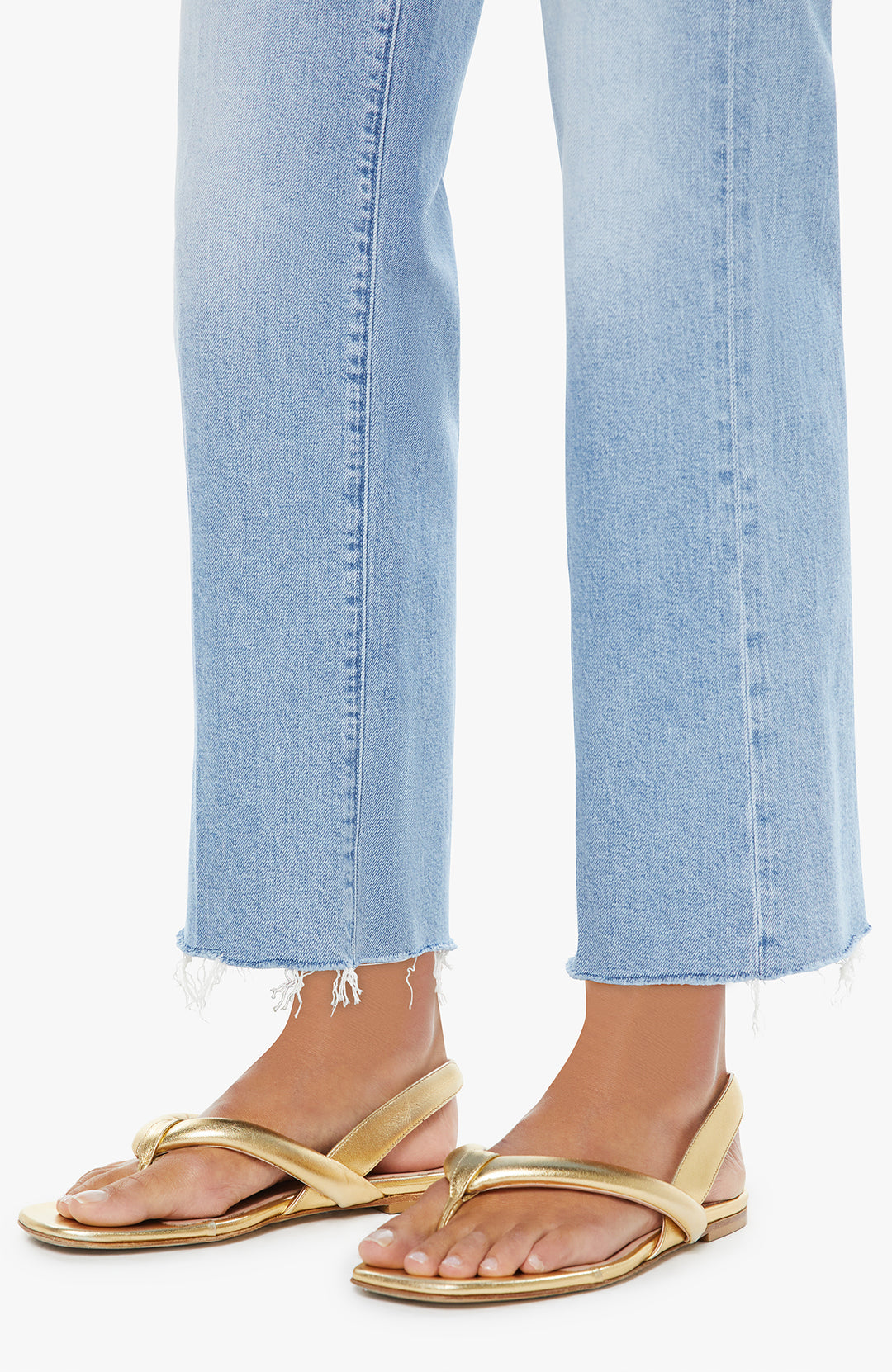 THE MID RISE RAMBLER ZIP ANKLE FRAY (COMEBACK KID) - MOTHER