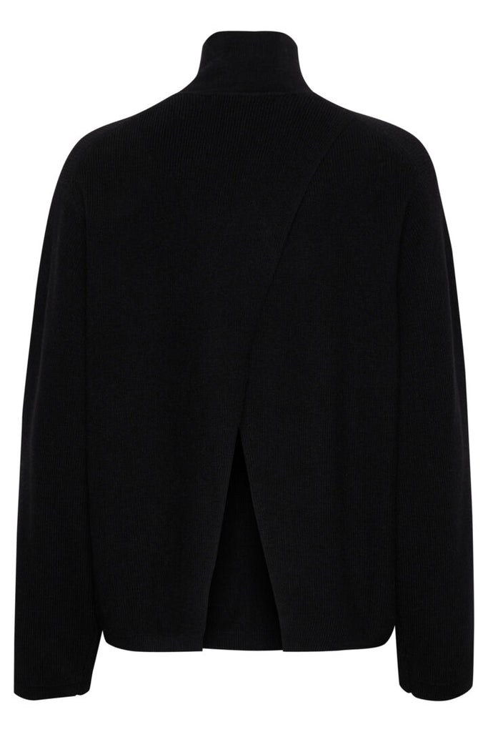 RUDI OPEN BACK PULLOVER (BLACK) - INWEAR