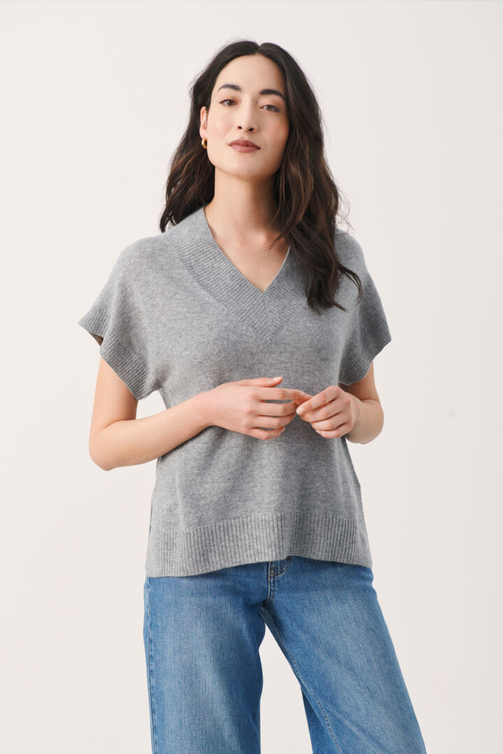 HEVIN CASHMERE SHORT SLEEVE PULLOVER - PART TWO