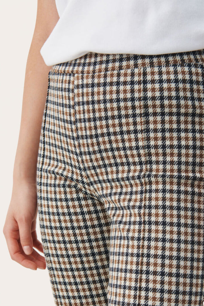 PONTAS PULL-ON TROUSER (BROWN CHECK) - PART TWO