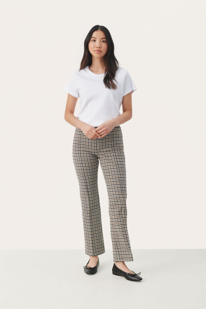 PONTAS PULL-ON TROUSER (BROWN CHECK) - PART TWO