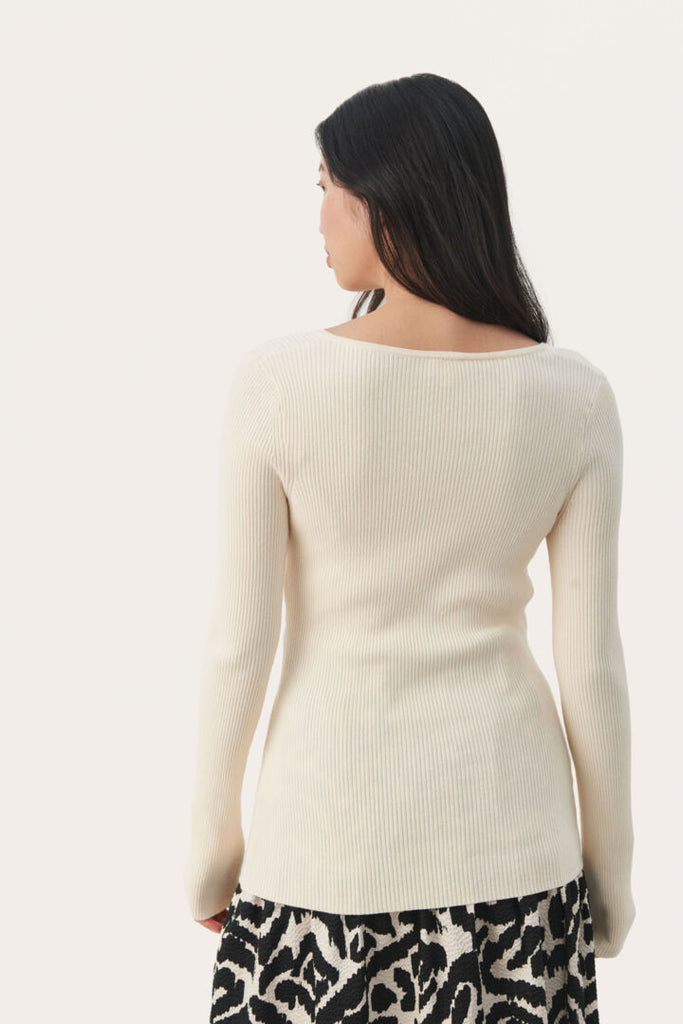CAYLEE RIBBED TOP (WHITECAP GREY) - PART TWO
