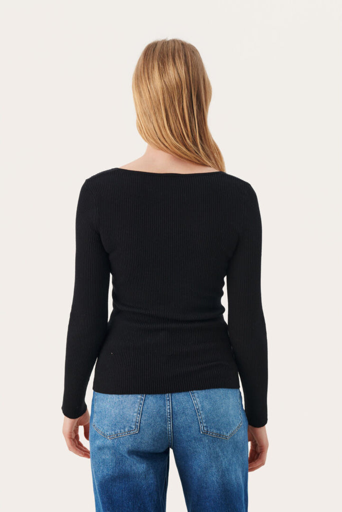 CAYLEE RIBBED TOP (BLACK) - PART TWO