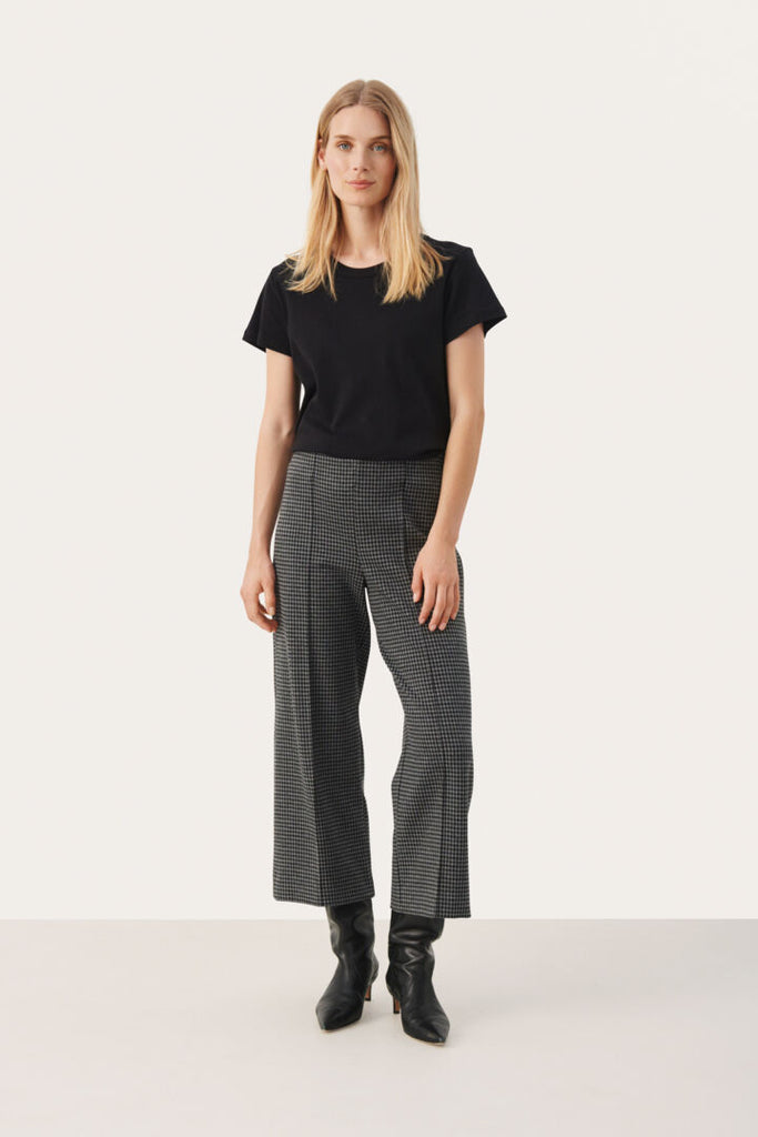 ILISAN PULL-ON TROUSER (MEDIUM GREY CHECK) - PART TWO