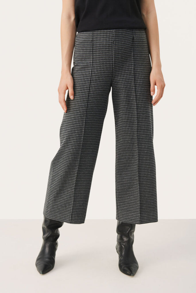 ILISAN PULL-ON TROUSER (MEDIUM GREY CHECK) - PART TWO