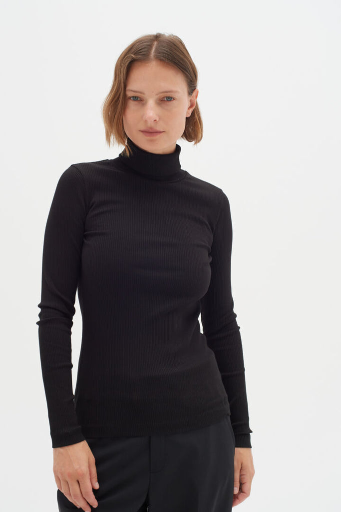 DAGNA TURTLENECK (BLACK) - INWEAR