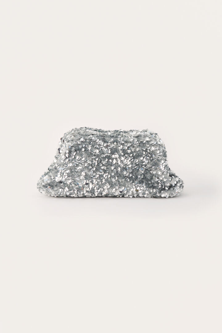 DALINA SEQUIN CLUTCH (SILVER) - PART TWO