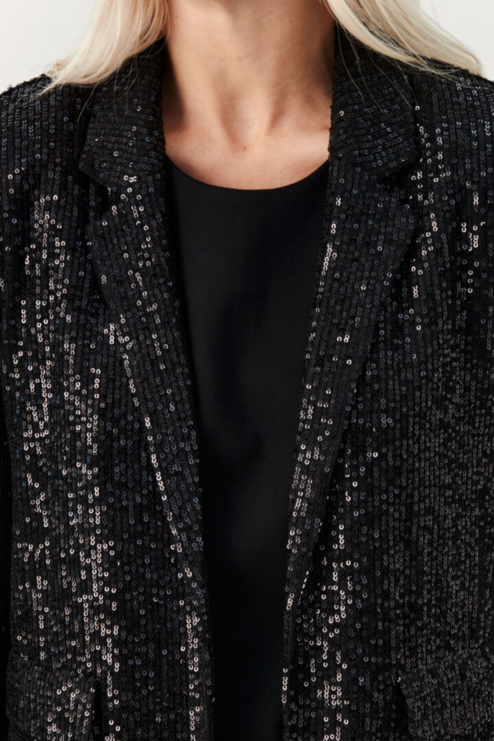 DARINA SEQUIN BLAZER BLACK PART TWO
