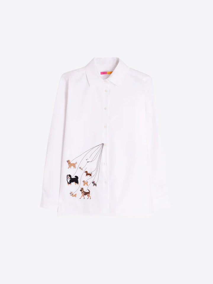 TEA EMB SHIRT W/ DOGS - VILAGALLO