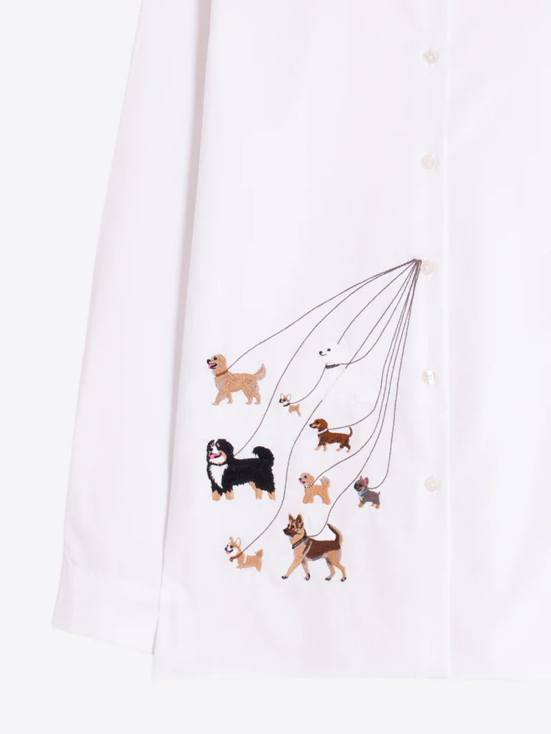 TEA EMB SHIRT W/ DOGS - VILAGALLO