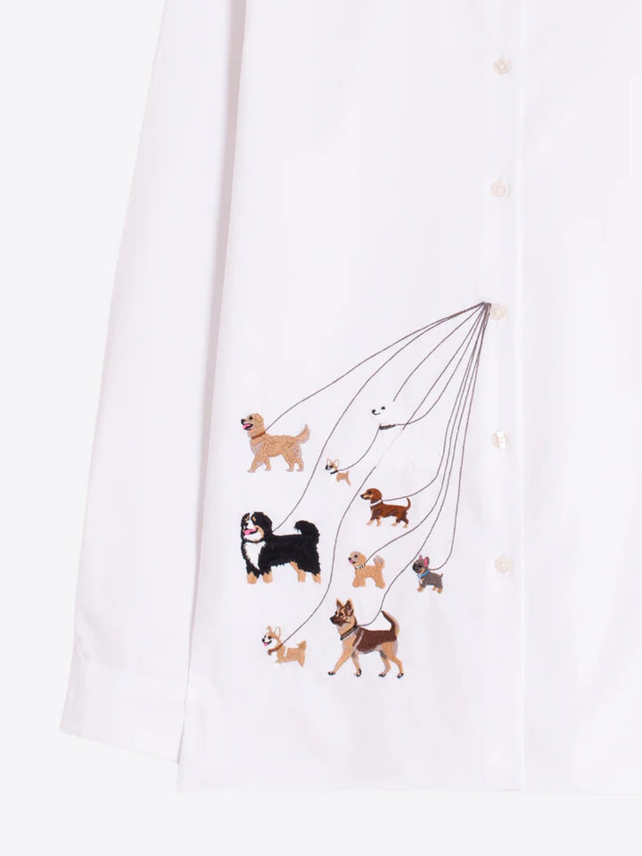 TEA EMB SHIRT W/ DOGS - VILAGALLO