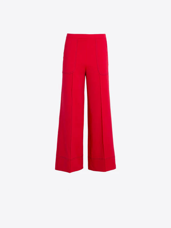 BETI WIDE LEG PANT (RED) - VILAGALLO