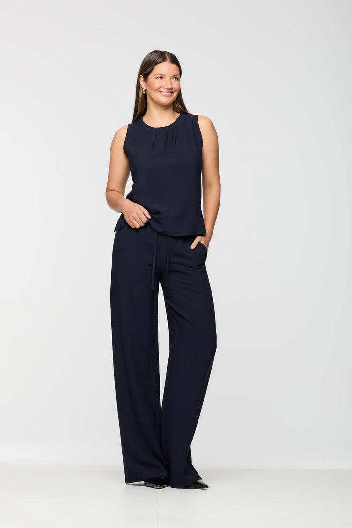 FUN TIE TOP (NAVY) - BRENDA BEDDOME