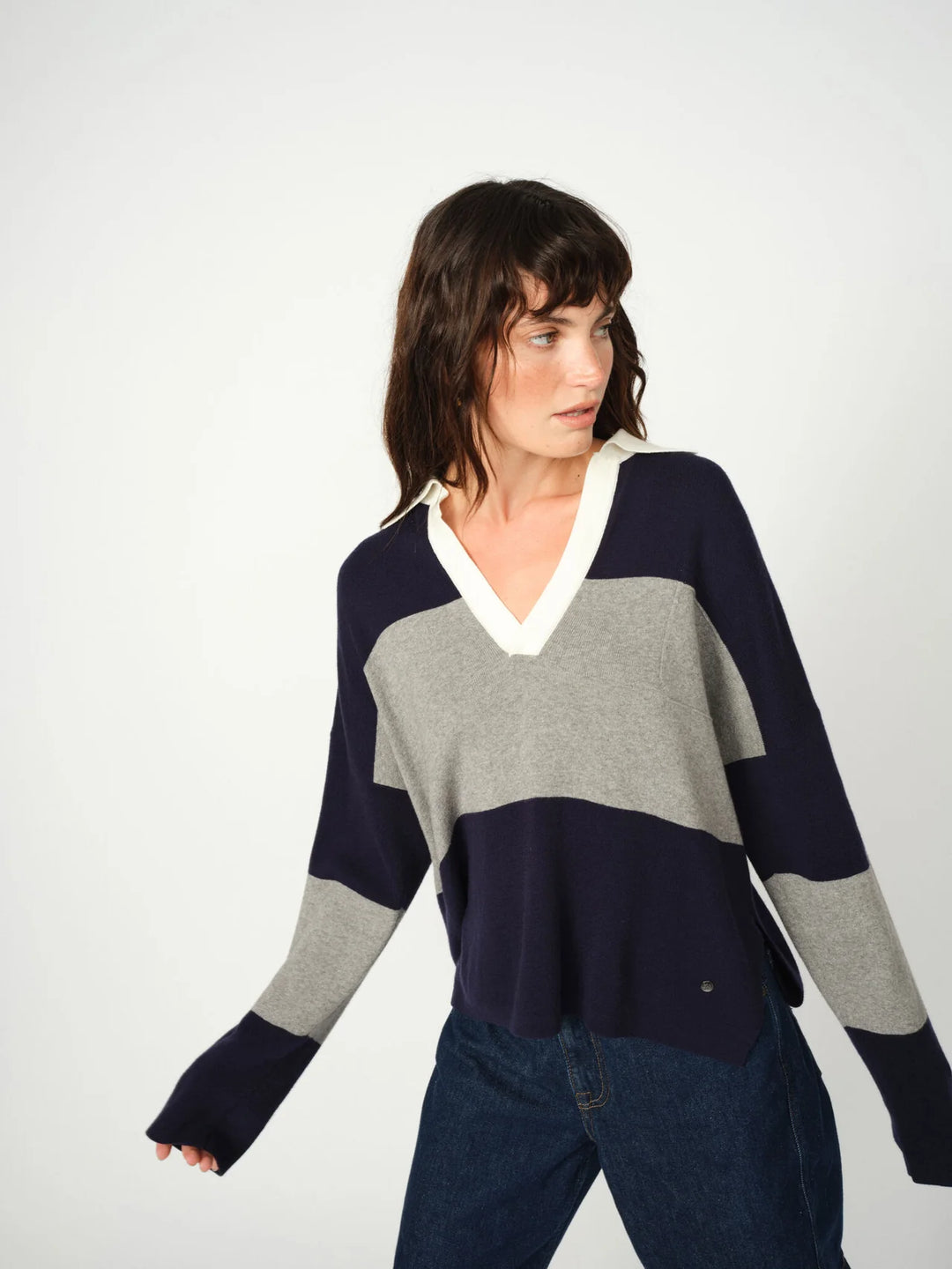 WYLIE TANI BOLD STRIPE KNIT TOP - MOS MOSH