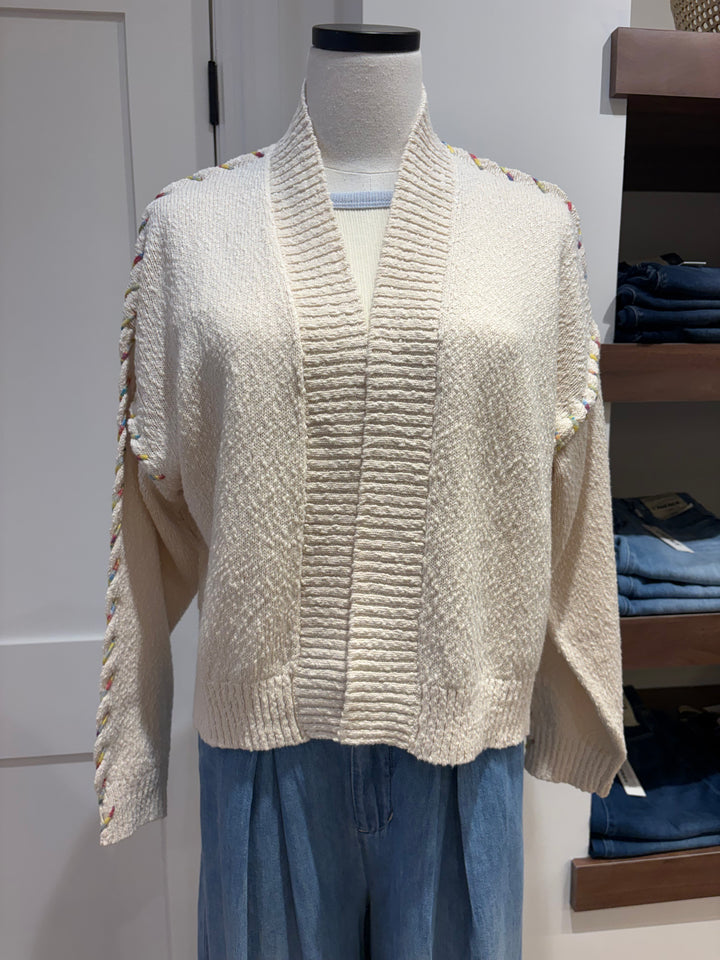 SIENNA CARDIGAN (ECRU) - KERRI ROSNETHAL