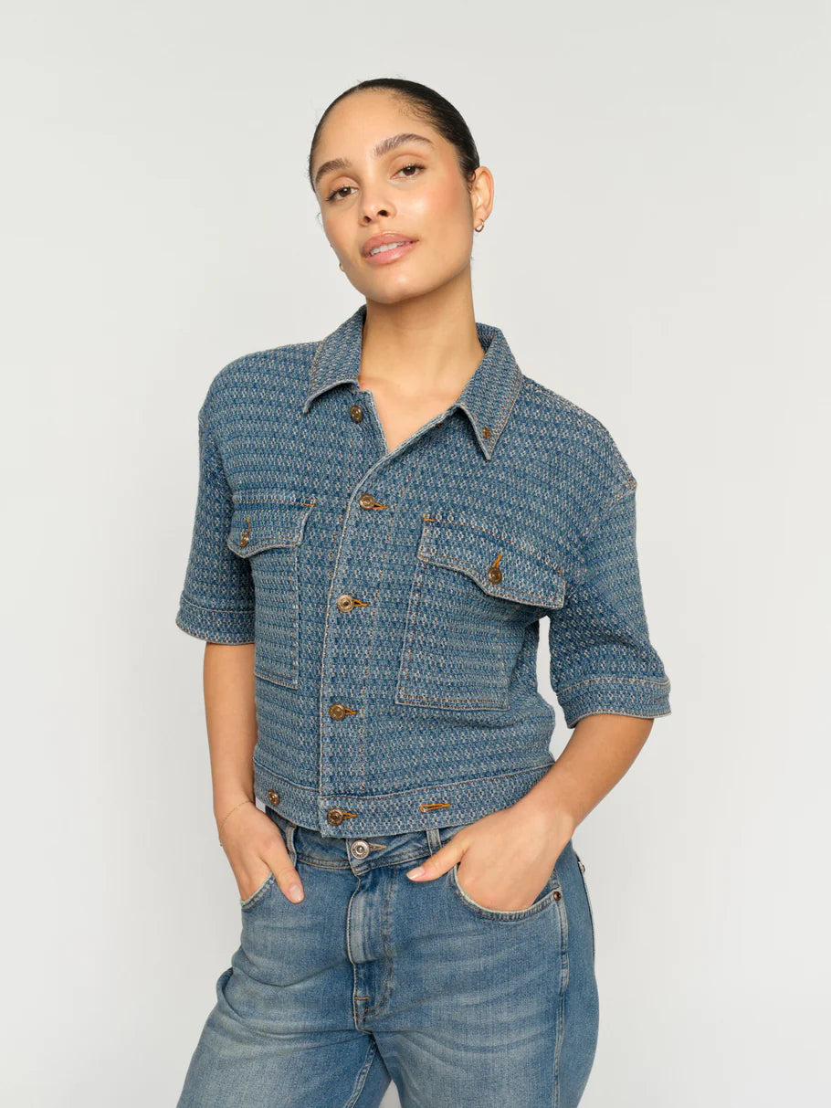 EBBA BOBBLE JACKET (BLUE) - MOS MOSH
