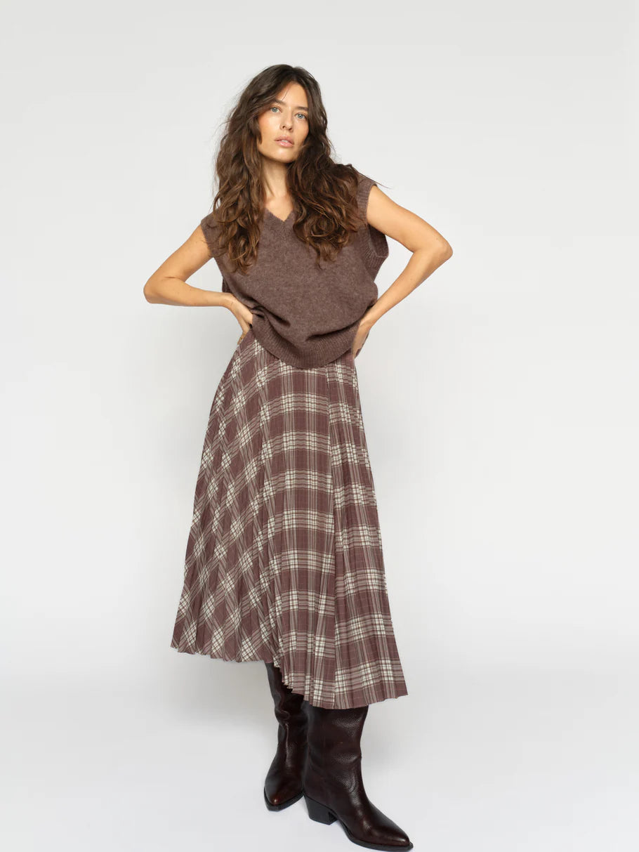 CHARI CHAZ SKIRT (COFFEE QUARTZ) - MOS MOSH