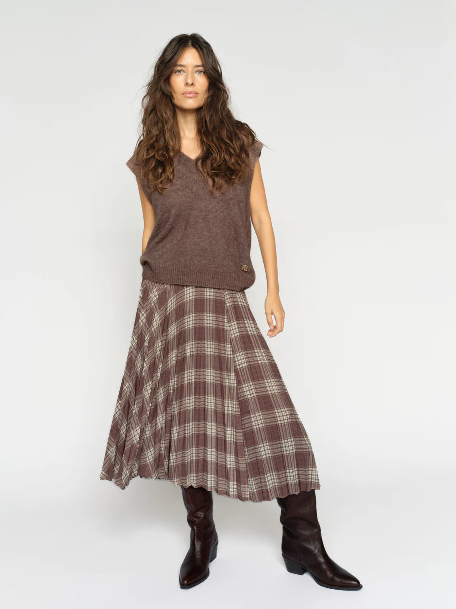 CHARI CHAZ SKIRT (COFFEE QUARTZ) - MOS MOSH