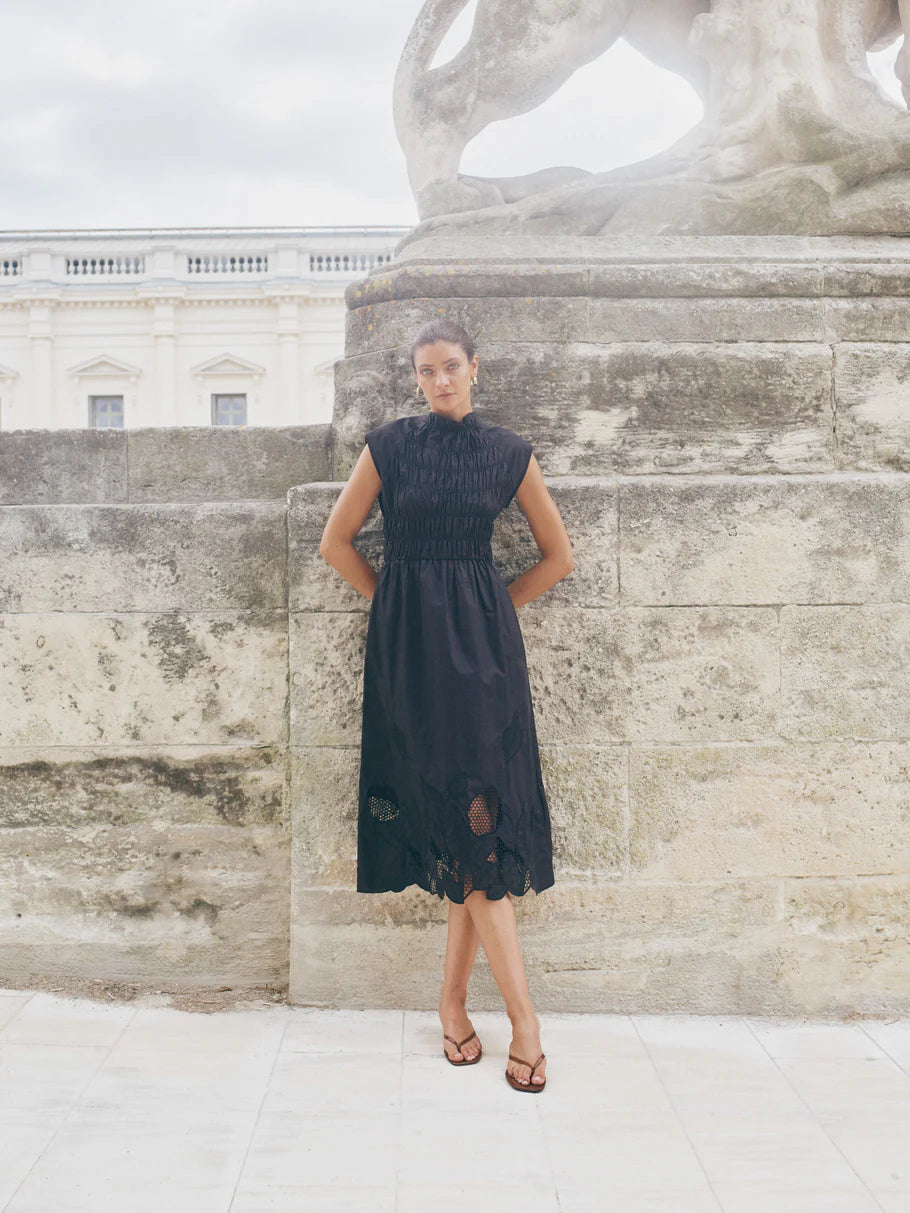 ARIA MONO DRESS (BLACK) - MOS MOSH
