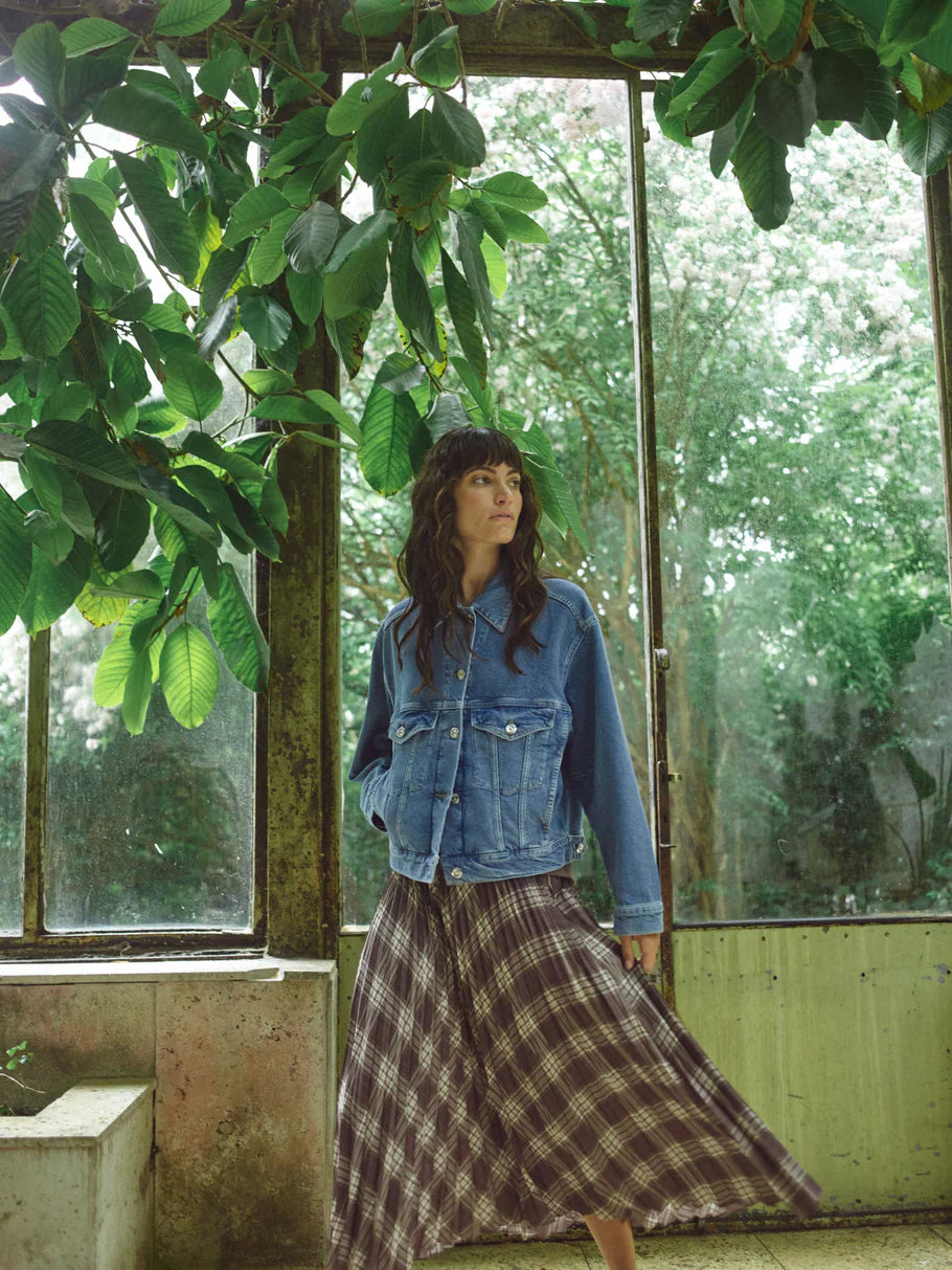 CHARI CHAZ SKIRT (COFFEE QUARTZ) - MOS MOSH