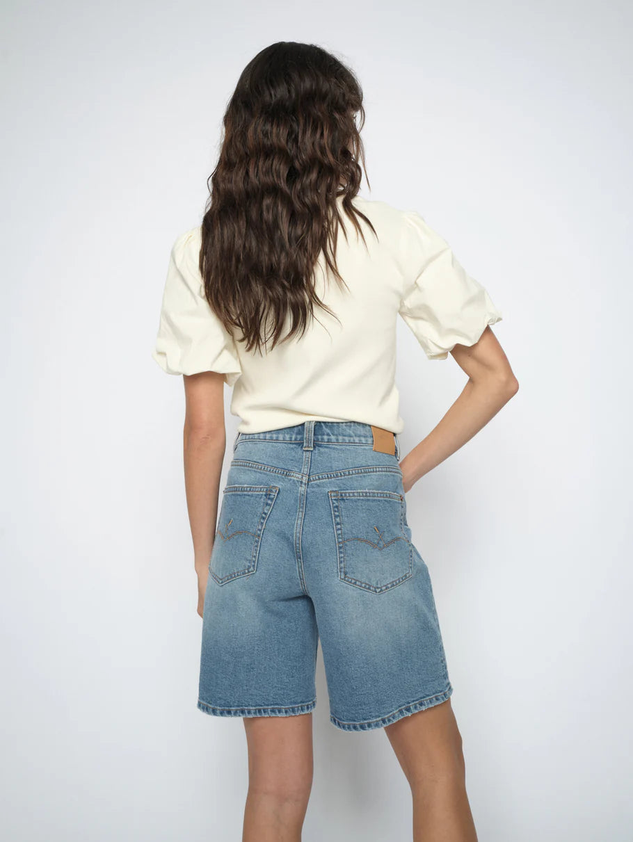 BATI DENIM SHORTS (BLUE) - MOS MOSH