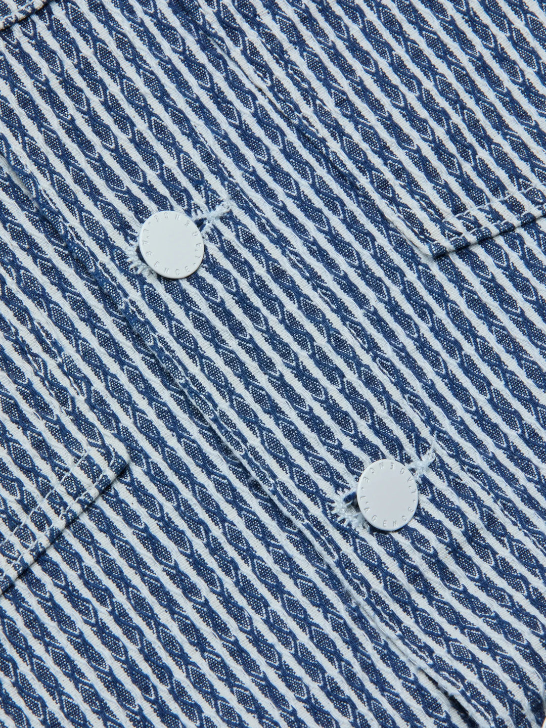 NELLY CROP JACKET (VISTA BLUE STRIPE) - L'AGENCE