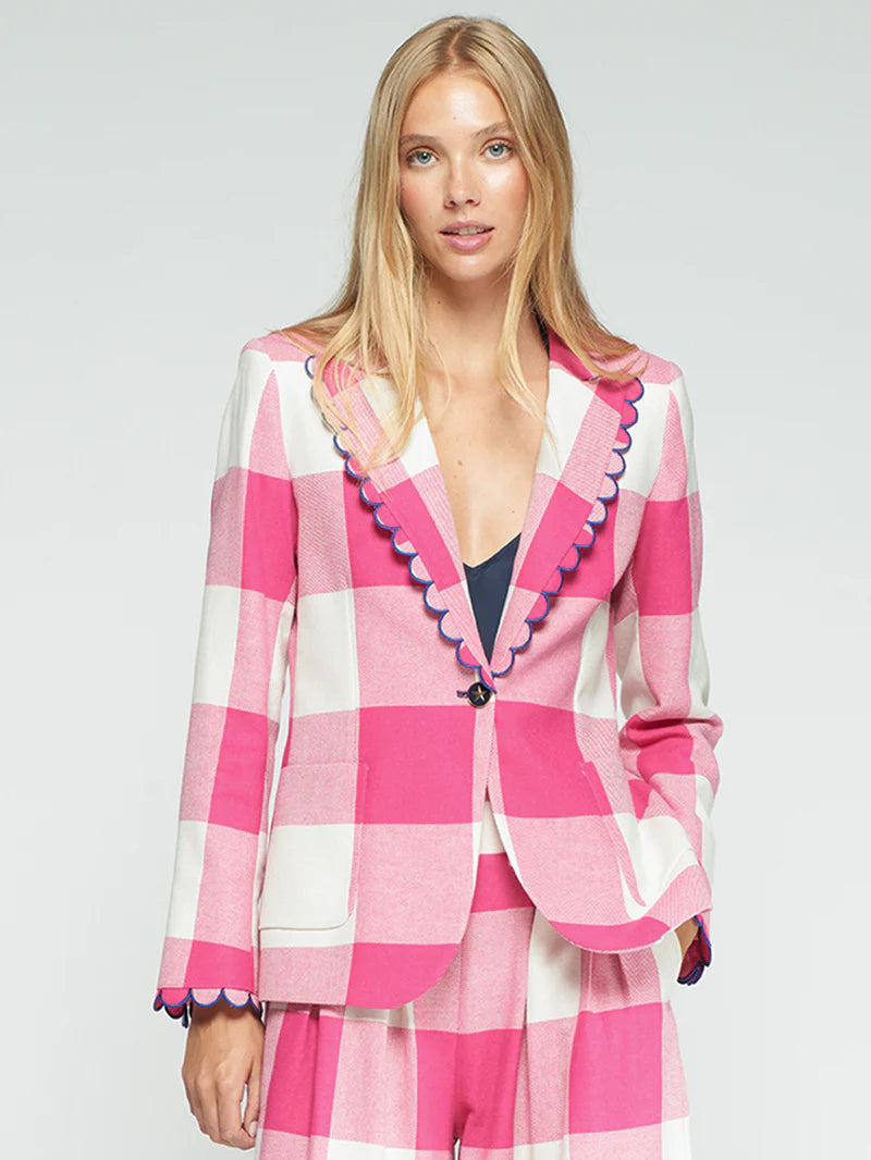 HILLARY EMB JACKET (PINK) - VILAGALLO