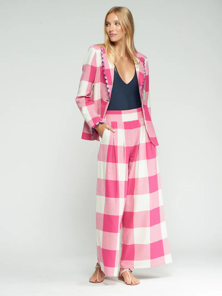 HILLARY EMB JACKET (PINK) - VILAGALLO