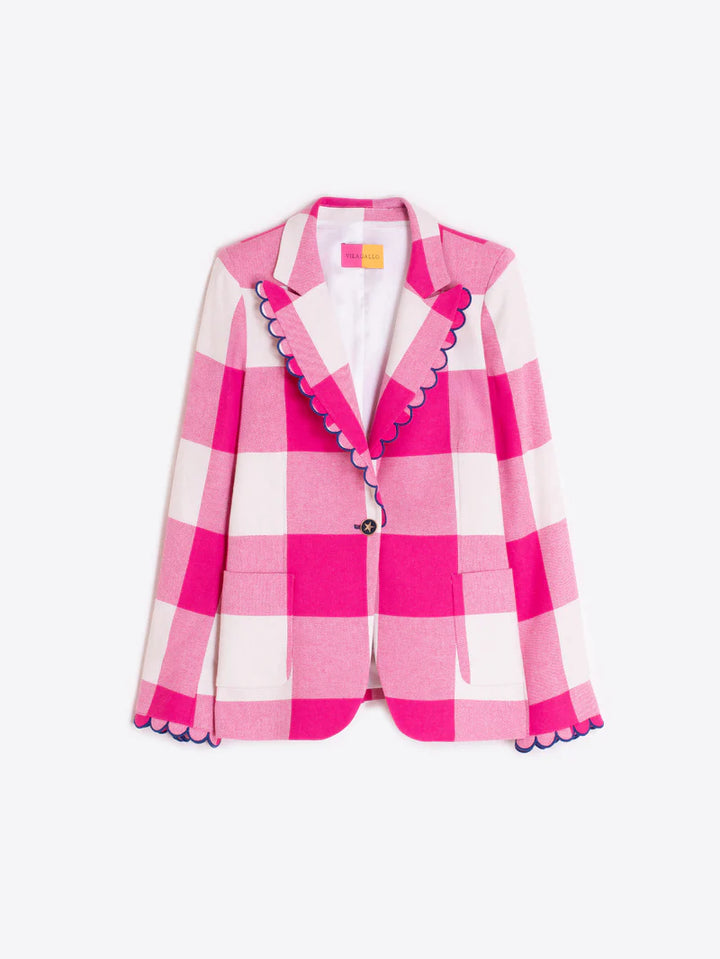 HILLARY EMB JACKET (PINK) - VILAGALLO