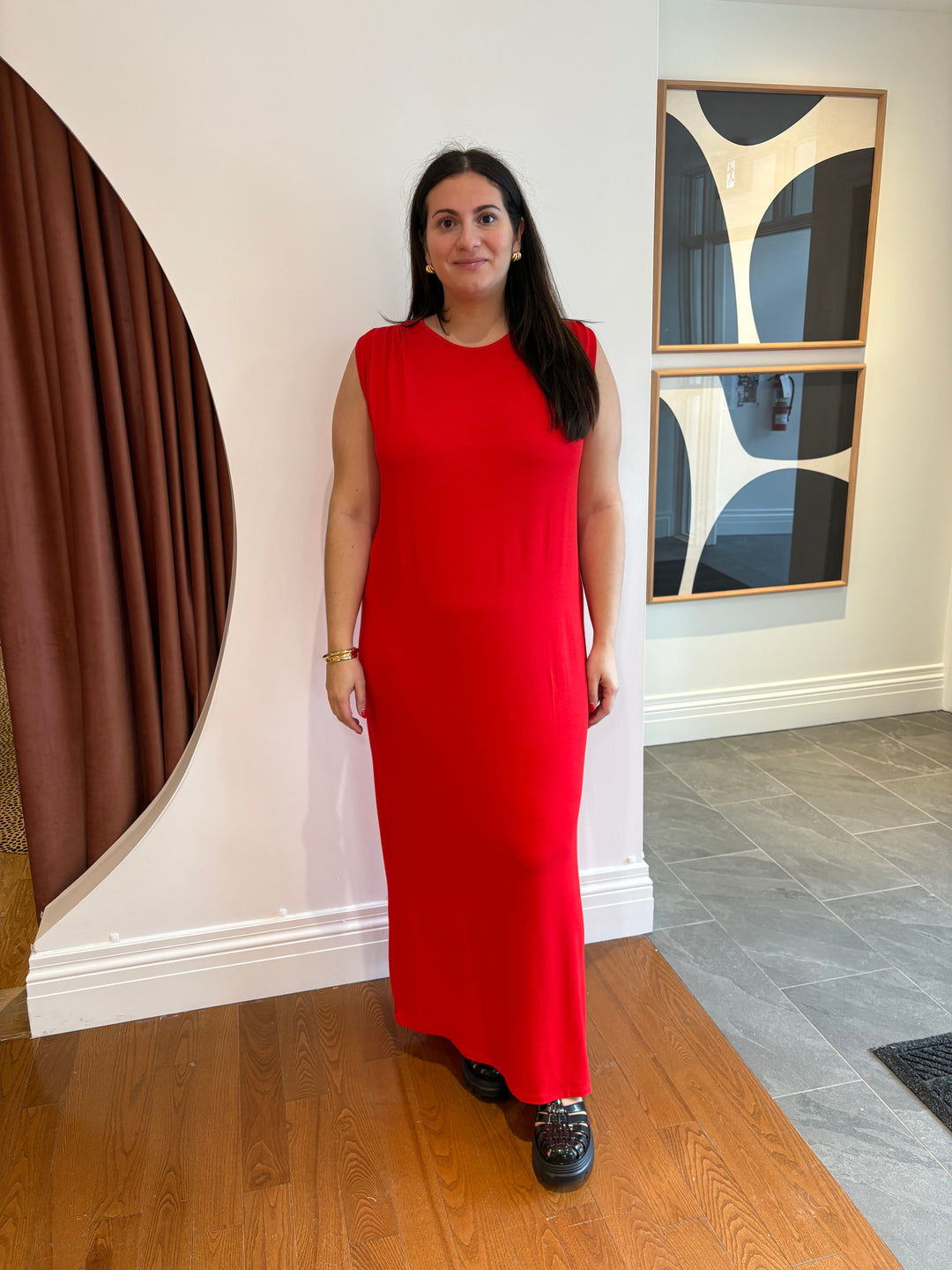 LIO DRESS (VERMILLON) - HUMILITY