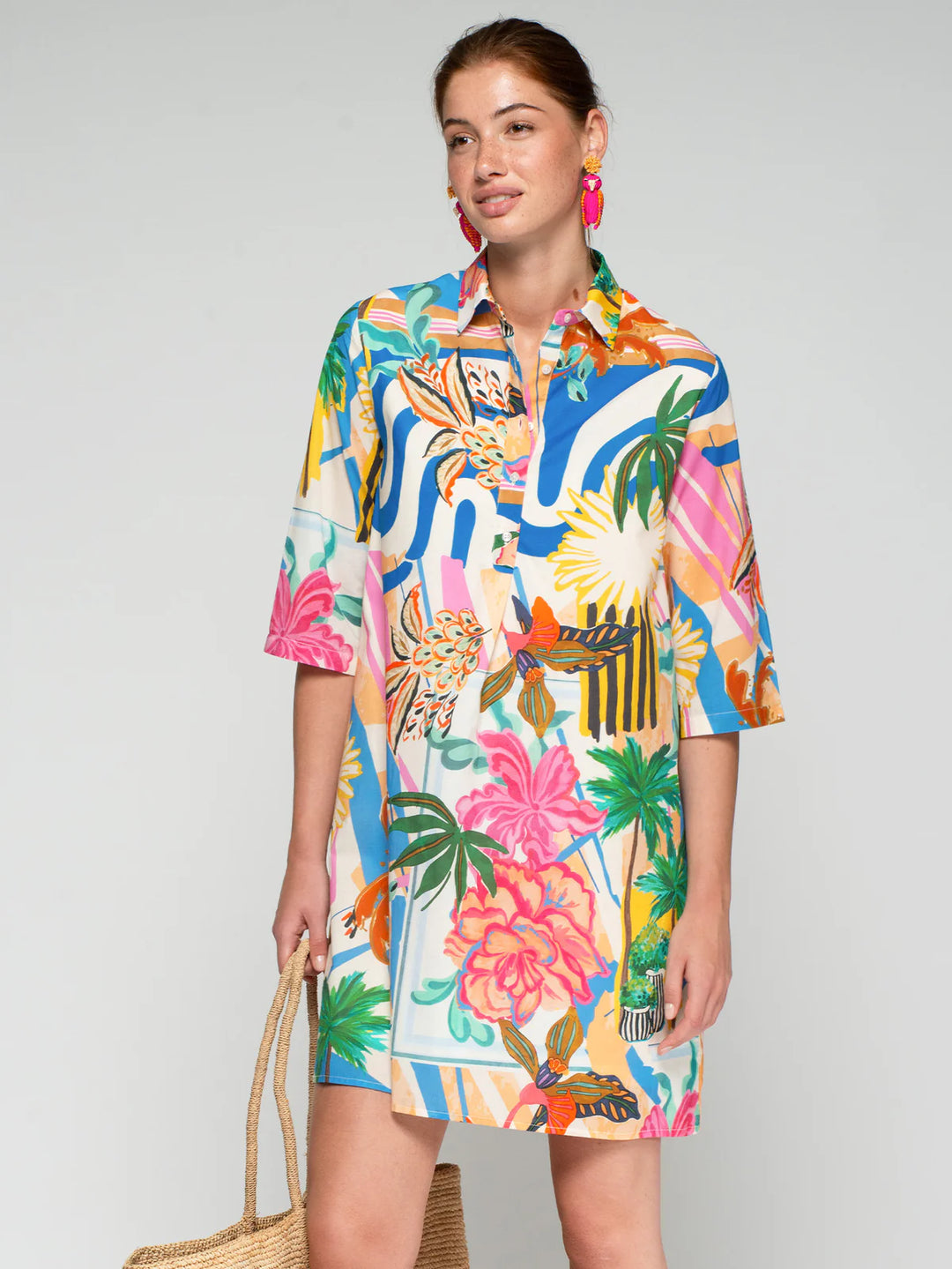 TYANNA PALM TREE DRESS - VILAGALLO
